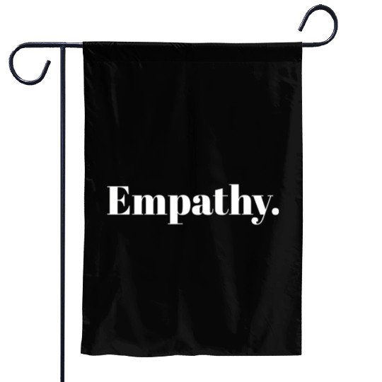 Statement Empathy Blue Small Garden Flags