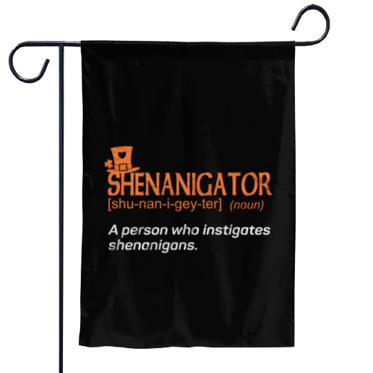 Shenanigans Instigator St Patric Day Garden Flags