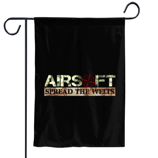Spread The Welts Airsoft Bb Gun Rifle Garden Flags