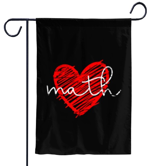 Math Heart - Math Teacher Heart Garden Flags