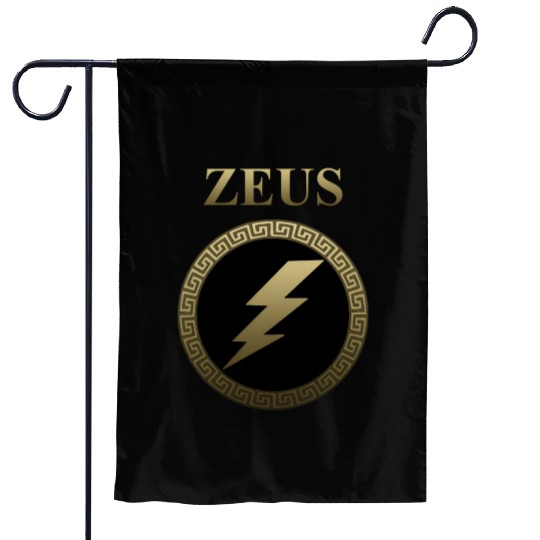 Zeus Ancient Greek God Thunderbolt Garden Flags