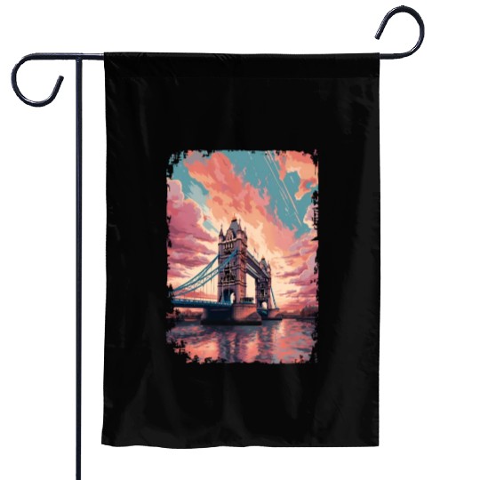 London Skyline Garden Flags