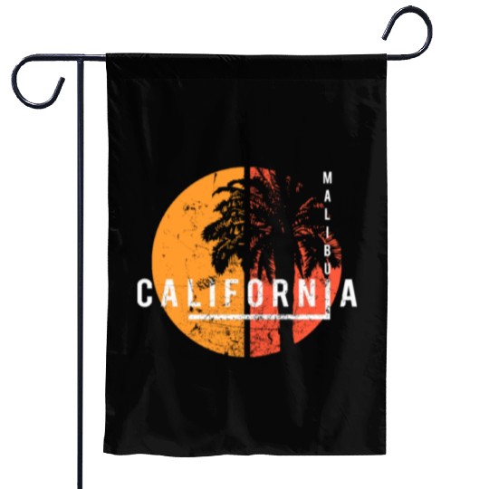 Malibu California Cool Palm Tree Native Garden Flags