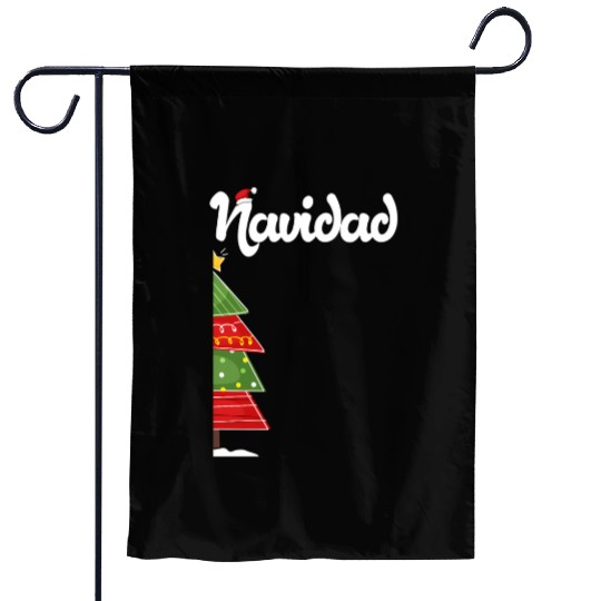 Feliz Navidad Spanish Ugly Garden Flags