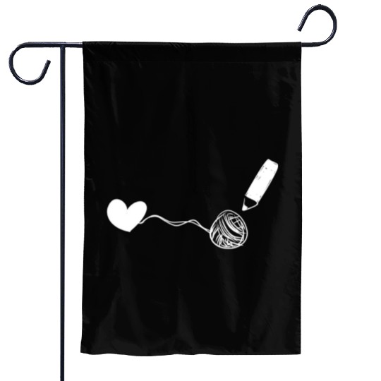 heart draw love Garden Flags