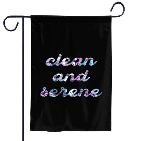 Clean and Serene paisley Garden Flags