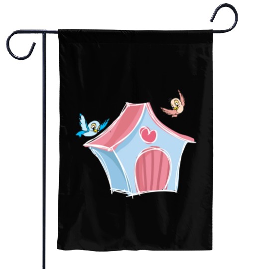 Birds Around Bird Nest Garden Flags