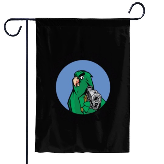 Bird Cartoon Birdwatching Bird Owner Garden Flags