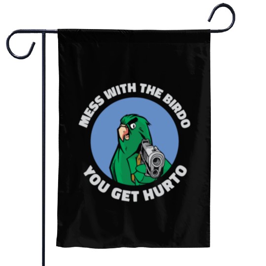 Bird Cartoon Birdwatching Bird Owner Garden Flags