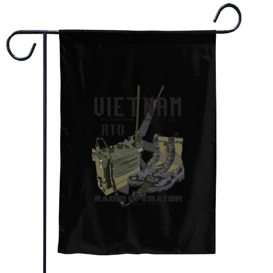 Vietnam Veteran Radio Operator Garden Flags