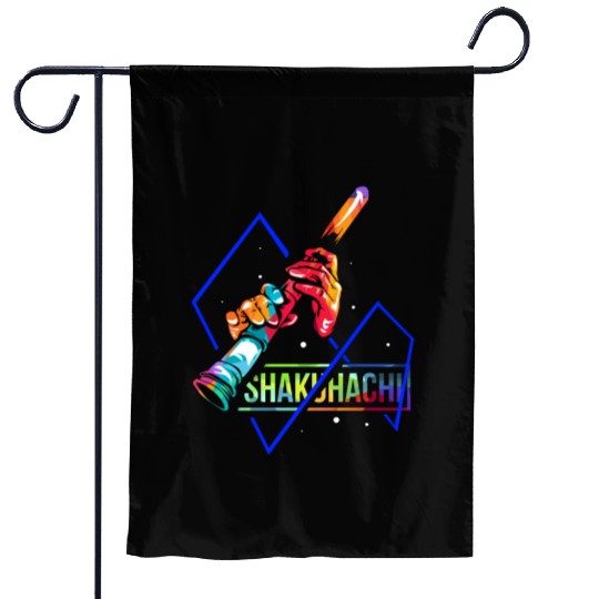 Colorful Shakuhachi Japanese Bamboo Flute Garden Flags