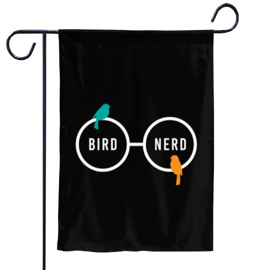 Bird Nerd Bird Watching Ornitology Garden Flags