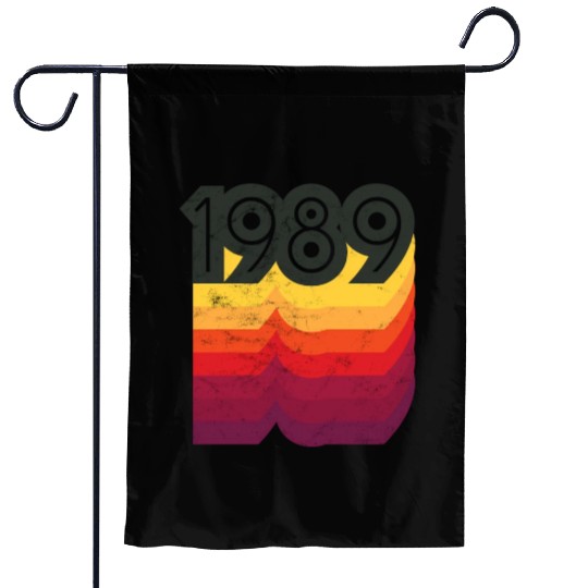 80S Style 33Rd 1989 Garden Flags