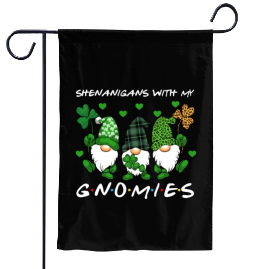 Shenanigans With My Gnomies St Patrick'S Day Garden Flags