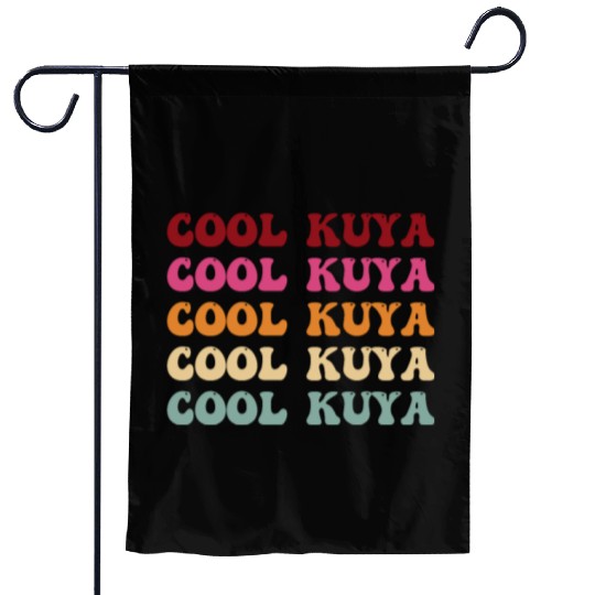 Kuya Retro Wavy Style Cool Kuyas Tagalog Filipino Garden Flags