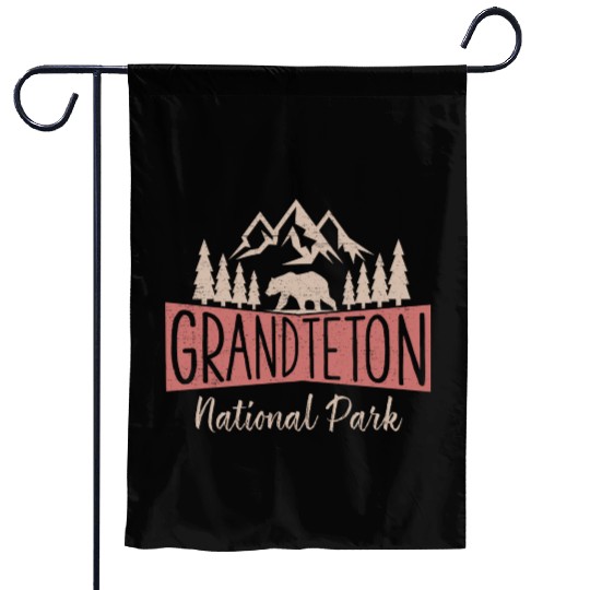 Vintage Grand Teton National Park Us Mountains Garden Flags