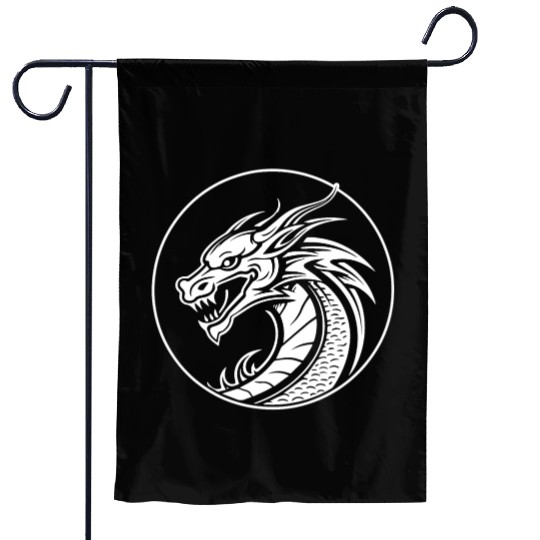 Dragon Mythical Fantasy Serpent Garden Flags