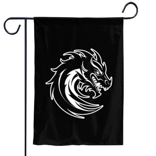 Dragon Mythical Fantasy Serpent Garden Flags