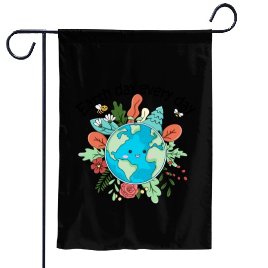 Earth Day Every Day Save The Planet Nature Lovers Garden Flags