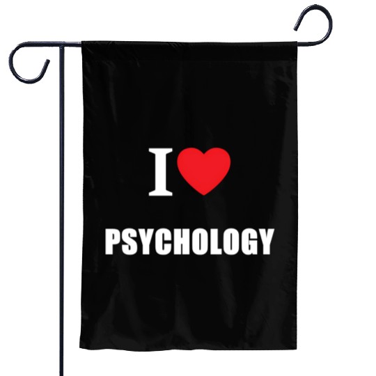 Vintage I Love Psychology Psychologists Garden Flags