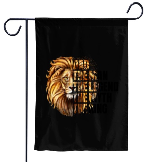 Dad the Man the Legend Leopard Lion Png Garden Flags