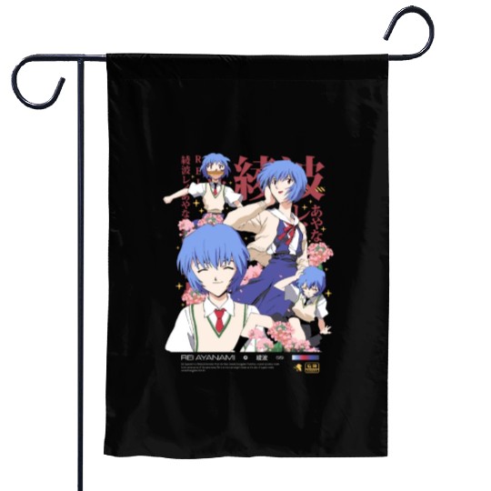 Rei Ayanami Garden Flags