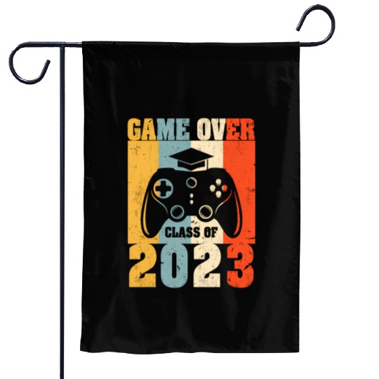 Game Over Class Of 2023 Senior Graduation Gamer Garden Flags