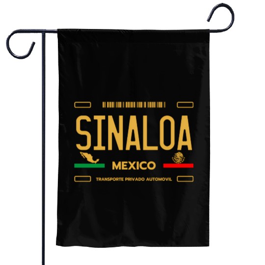 Sinaloa Meco License Plate Aesthetic Sinaloa Garden Flags