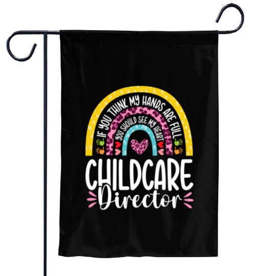 Heart Childcare Director Daycare Teacher Garden Flags