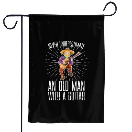 Retired Guitarist Guitar Player Retirement Guitar Garden Flags