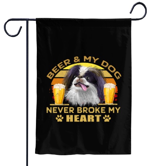 Halloween Dogs 769 Beer Japanese Chin Dog Never Garden Flags