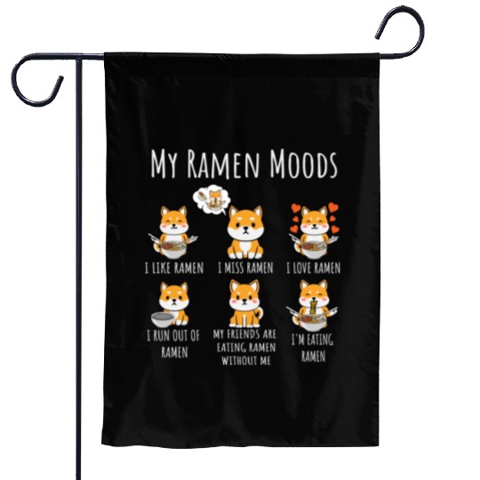 Ramen Lover Shiba Inu Dog Japanese Noodles Ramen Garden Flags