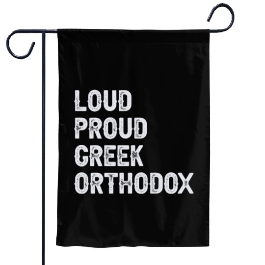 Loud Proud Greek Orthodox Garden Flags