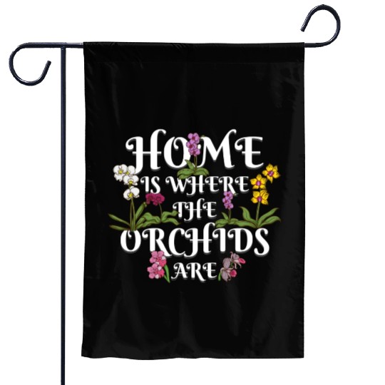 Orchid Flower Lover Women Florist Plants Lover Garden Flags