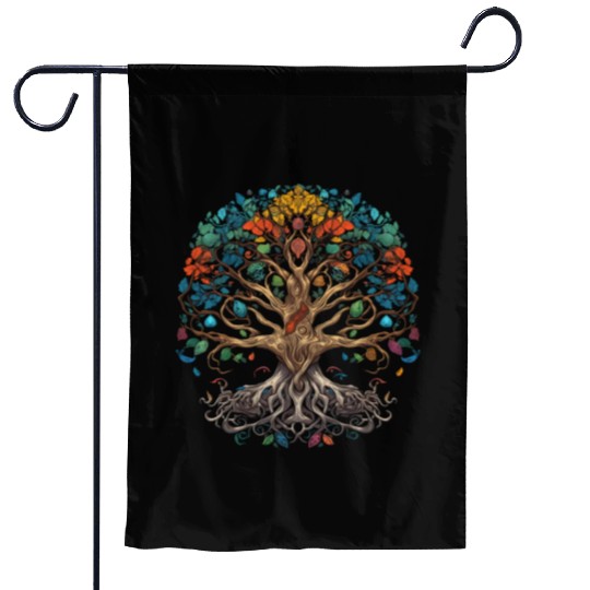 Epic Legendary Viking Tree of Life,Plant Lover Garden Flags
