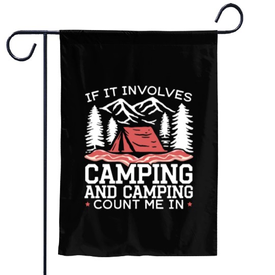 Camping And Bacon Meat Camp Camper I Love Bacon Garden Flags