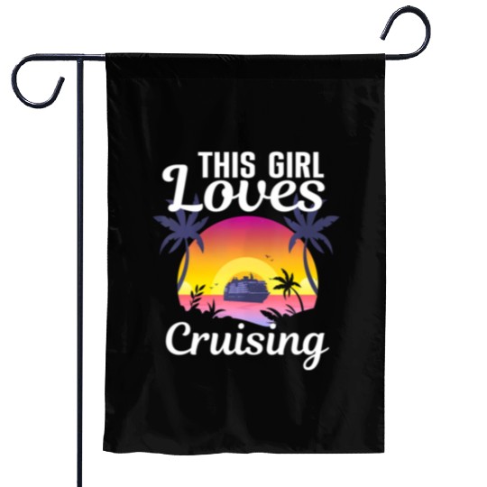Cool Cruising Cruise Ship Travel Lover Garden Flags