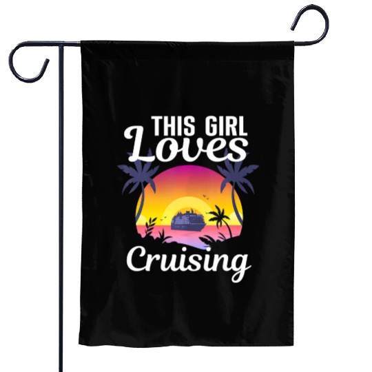 Cool Cruising Cruise Ship Travel Lover Garden Flags