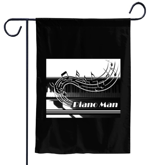 Piano Man Garden Flags