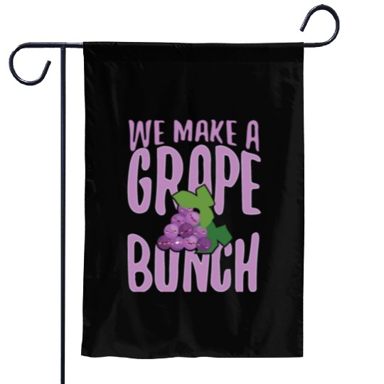 We Make Grape Bunch Garden Flags