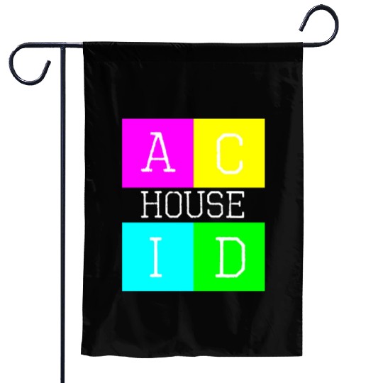 Acid house logo Garden Flags