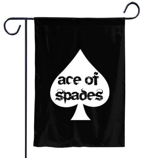 ace of spades symbol logo Garden Flags