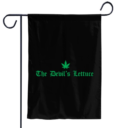 The Devil s Lettuce Green Garden Flags