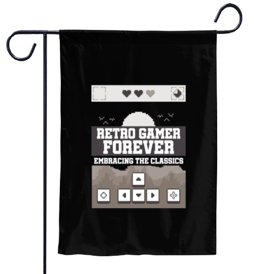 Retro Gamer Forever Embracing the Classic Garden Flags