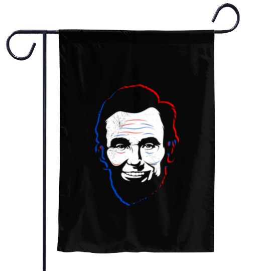Merica Lincoln Independence Day USA Party Garden Flags