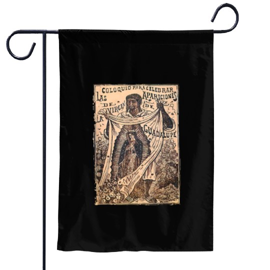 St Juan Diego Our Lady of Guadalupe Vintage Mary C Garden Flags