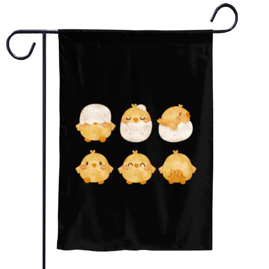 Baby Chic Ching From Eggs Little Chickens Garden Flags