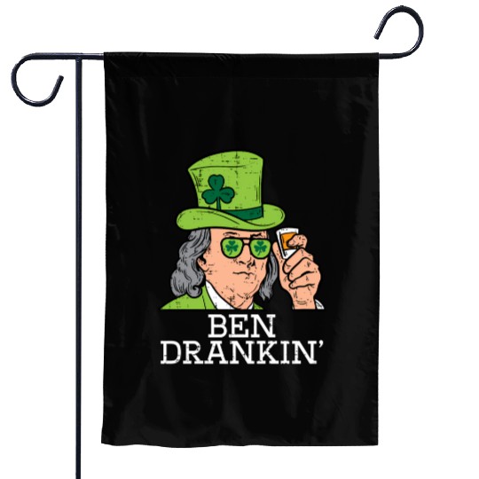 Ben Drankin Saint Paddys St Patric Day Garden Flags