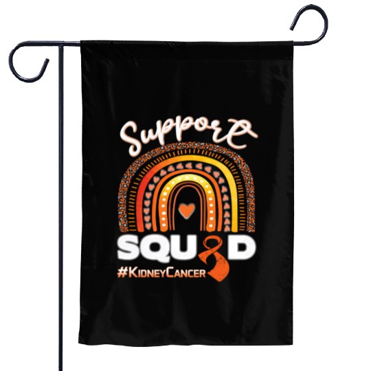 Kidney Cancer Support Squad Dark Blue Ribbon Garden Flags