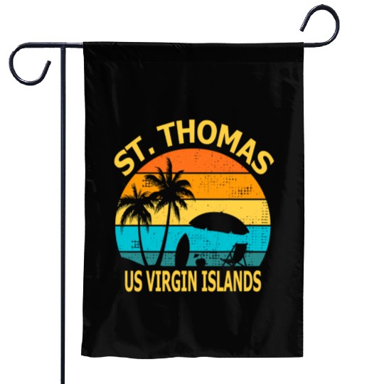 Travel St Thomas Us Virgin Islands Vacation Souven Garden Flags